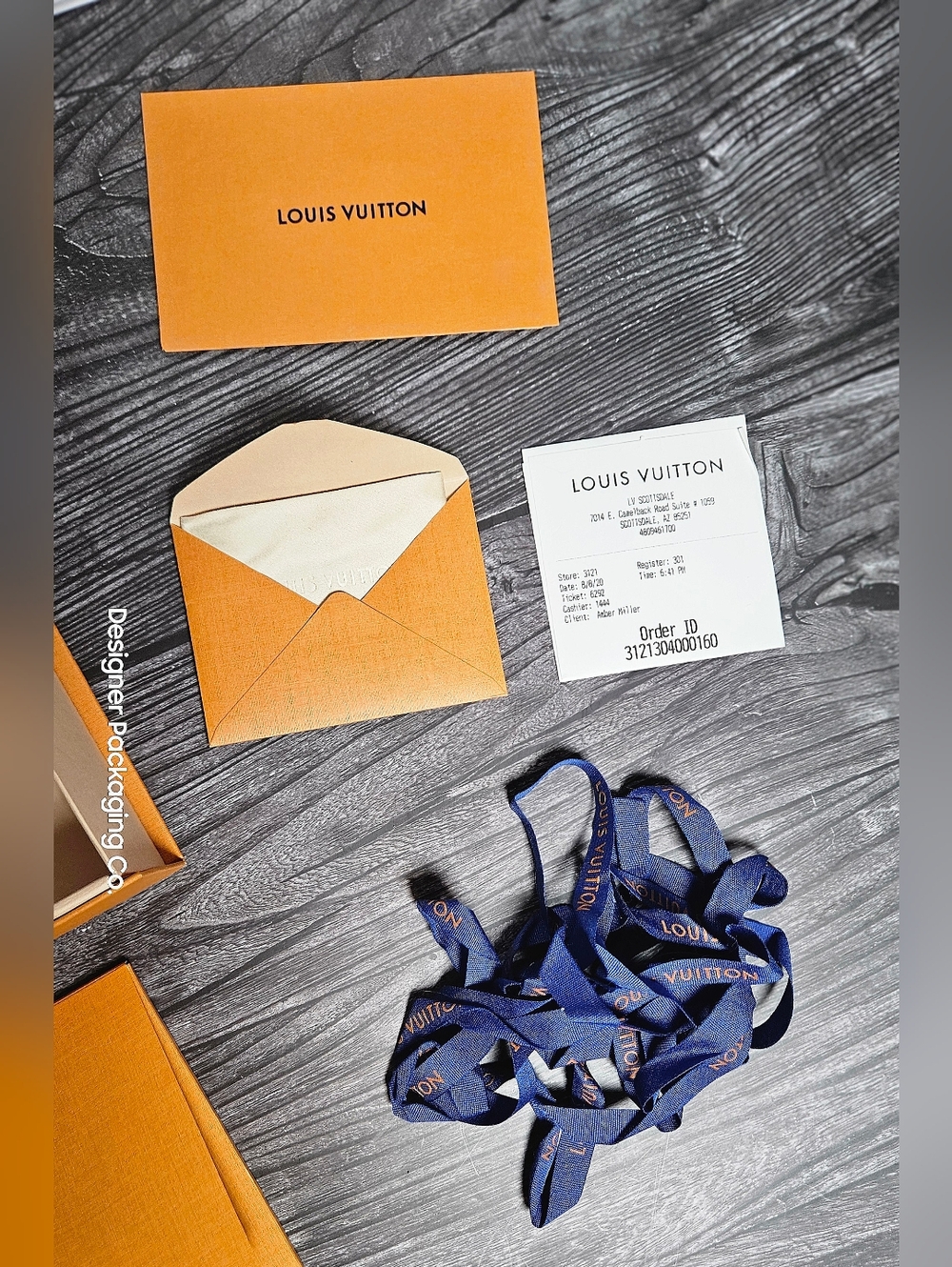 NEW Louis Vuitton Large Magnetic Wallet Gift Box Set Receipt Ribbon Card Holder - Picture 3 of 13